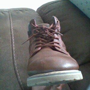 Thereabouts Little & Big Kid Boys Nolan Block Heel Lace Up Boots